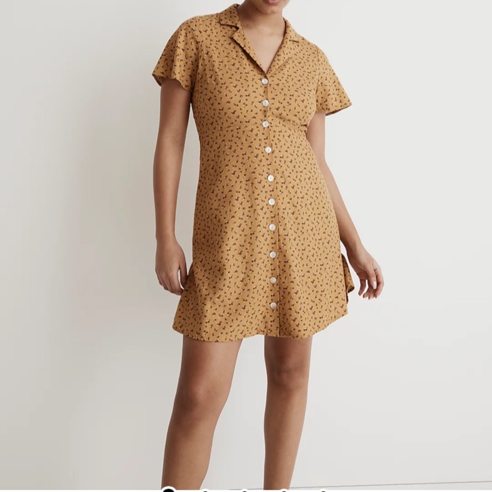 BNWT Madewell Kacie Mini Shirtdress in Bitsy Bouquet